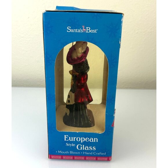 Santa's Best Captain Hook Disney Peter Pan European Mouth Blown Glass Ornament - Picture 8 of 16